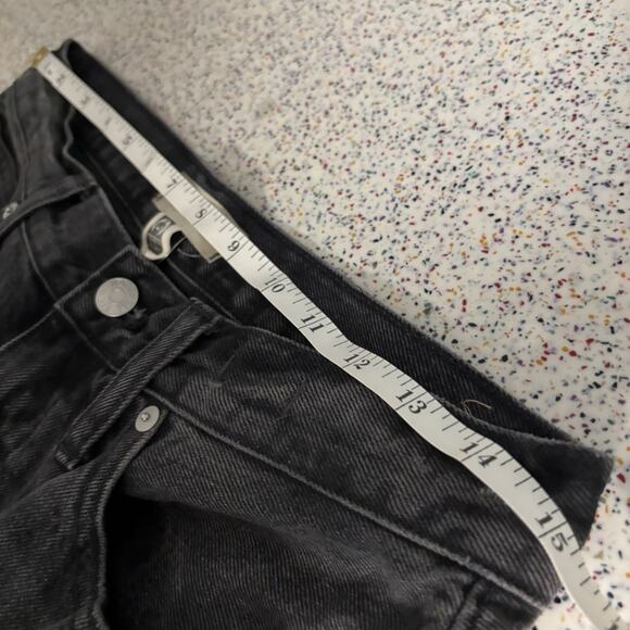 MADEWELL The Slougchy Boyjean Black Denim Jeans Pants Dark 26 - Picture 10 of 12